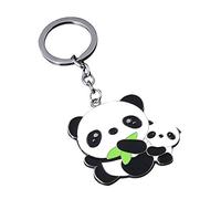 Panda Personality Keyrings Creative Metal Keychain Pendant Keyrings Handbag Car Phone Decoration Useful and Attractive