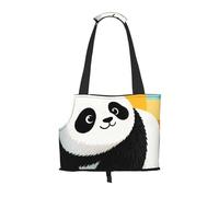 Panda Pet Carrier Bag-Foldable Travel Tote For Small Dogs Cats, Portable Soft Sided Pet Crate With Seatbelt For Cat Puppy