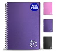 Panda Planner 2025-2026 Undated Weekly Planner - Spiral Notebook 5.75" x 8.25" with 52 Weeks, Habit Tracker & Weekly To-Do Lists - Academic Planner & Productivity Organizer for Home, Office & School