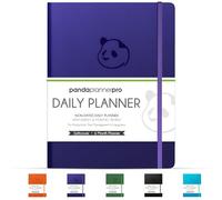 Panda Planner Pro - Best Daily Planner for Happiness & Productivity - 8.5 x 11" Softcover - Undated 6 Month Day - Guaranteed to Get You Organized - Gratitude & Goals Journal (Purple)