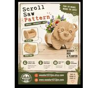 Panda Planter & Money Box: Scroll Saw Pattern
