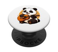 Panda Playing Guitar Graphic Panda Boys Girls Guitar Lover PopSockets Adhesive PopGrip