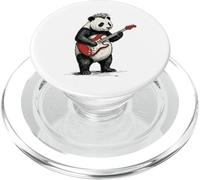 Panda Playing Guitar Rock & Roll Pandas Rocker Music PopSockets PopGrip for MagSafe