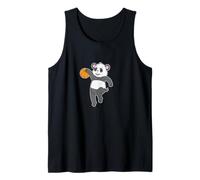 Panda Plays Basketball Tank Top