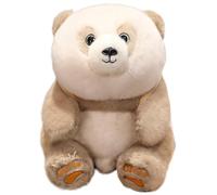 Panda Plush, Cuddly Soft Stuffed Wild Animals Doll Realistic Fluffy Sitting Panda Plushie Toy for Playing Cuddling(Grey,50cm/19.7in)