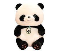 Panda Plush Pillow, Soft Kawaii Panda Bear Hugging Pillow, Adorable Animal Stuffed Squishy Cuddly Toy for Stress Relief, Relaxation, Home Decor & Gifts for Kids Adults (24 CM Height)