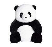 Panda Plush Toy - Cartoon Bear Figure, Realistic Sleeping Zoo Animal | Charming Emotional Companion Ideal for Reading Aloud, Birthday Decoration, Preschool Nap Aid