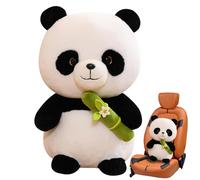 Panda Plush Toy | Holding Bamboos Panda Soft Toy | Vivid and Soft Hugging Body Pillow, Realistic Handmade Stuffed Plush for Kids Children