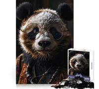 Panda Portrait Surreal 1000 Piece Jigsaw Puzzles for Adults Jigsaw Brain Play Relax Mind Sharp Edge Premium Gift (38x52cm)