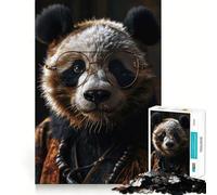 Panda Portrait Surreal 1000 Piece Jigsaw Puzzles for Adults Jigsaw Brain Play Relax Mind Sharp Edge Premium Gift (38x52cm)