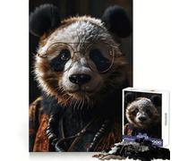 Panda Portrait Surreal Jigsaw Puzzles for Adults1000 Pieces Intellect Toy Calming Play Quality Cut Wall Art Decor (50x75cm)