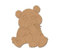 Panda Pre Marked Design 3 - Premium MDF & Plywood Embellishments Laser Cut Craft Shapes for Scrapbooking, Card Making, DIY Decor, Weddings & Personalized Projects