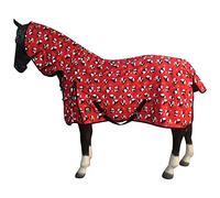 Panda Print Combo Turnout Rug - Waterproof Breathable Horse Travel Rug with Neck and Surcingles -Cob Full Protective Riding Fly Sheet for Fields Yard And Stable 200g