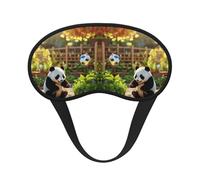 Panda Print Sleep Mask, Eye Sleeping Mask for Women and Men for Total Darkness, Reduces Puffy Eye Mask