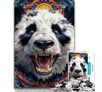 Panda Puzzles for Adults And Teenagers,Challenging To Complete But Fun And Humorous Birthday Present,Gifts,Wall Art (75x50cm)
