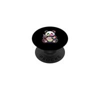 Panda Rainbow Peace Vibes Festival PopSockets Adhesive PopGrip