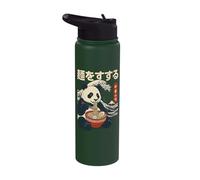 Panda Ramen Ukiyo-E Kawaii Stainless Steel Insulated Water Bottle