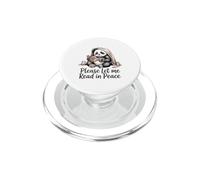 Panda Reading Please Let Me Read In Peace PopSockets PopGrip for MagSafe