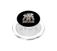 Panda Reading Please Let Me Read In Peace PopSockets PopGrip for MagSafe