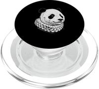 Panda Renaissance Portrait Vintage Noble Panda Art PopSockets PopGrip for MagSafe