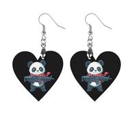 Panda Rifleve Women Dangle Earrings Elegant Wooden Pendant Earring for Daily Wear Star