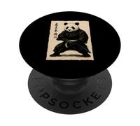 Panda Samurai Anime Graphic Japanese Culture Warrior PopSockets Adhesive PopGrip