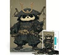 Panda Samurai in The Rain Jigsaw Puzzles for Adults 1000 Piece Logic Boost Toy Group Joy Premium Edge Bday Surprise (38x26cm)