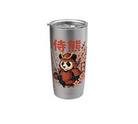 Panda Samurai Japanese Dog Katana Stainless Steel Insulated Tumbler