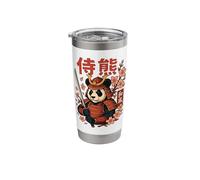Panda Samurai Japanese Dog Katana Stainless Steel Insulated Tumbler