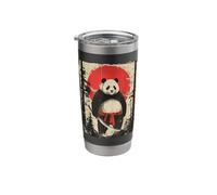 Panda Samurai Japanese Dog Katana Stainless Steel Insulated Tumbler
