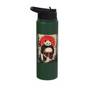 Panda Samurai Japanese Dog Katana Stainless Steel Insulated Water Bottle