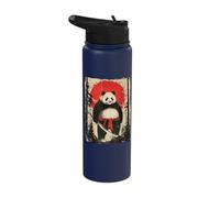Panda Samurai Japanese Dog Katana Stainless Steel Insulated Water Bottle