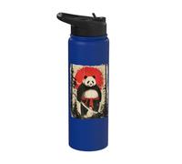 Panda Samurai Japanese Dog Katana Stainless Steel Insulated Water Bottle