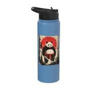 Panda Samurai Japanese Dog Katana Stainless Steel Insulated Water Bottle