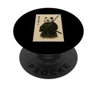 Panda Samurai Japanese Warrior Culture Anime Tradition PopSockets Adhesive PopGrip