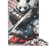 Panda Samurai Sword 500 Piece Jigsaw Puzzle for Adults Family Game Teens Jigsaw Puzzle 500pcs (52x38cm)