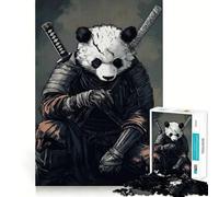 Panda Samurai Warrior 1000 Piece Jigsaw Puzzles for Adults Teenagers Logic Toy Relax Time Precision Cut (38x52cm)