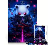 Panda Samurai Warrior Animal 1000 Piece Jigsaw Puzzles for Teenagers Jigsaw Reason Skill Toy Shared Fun Tight Cut Wall Art Decor (38x26cm)