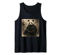 Panda Samurai Warrior Katana Kimono Zen Sumi-E Vintage Tank Top