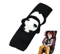Panda Seat Belt Covers: Ice Silk Strap Cushion Soft Shoulder Pad Universal Comfort Car Cute Panda Shape | Interior Decoration for Via