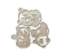 Panda Shape Die Cut Templates Metal Embossing Cutting Dies for Card Making Scrapbooking Journal Bookmarks Photo Album Metal Die Cut for Card Making