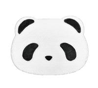 Panda Shape Wall Mounted Cat Scratching Board, Corrugated Paper Scratch Pad for Kitten Anxiety Relief, Interactive Cardboard Cat Scratcher with Space Saving Design for