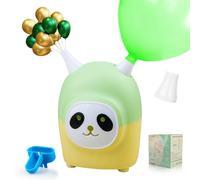 Panda Shaped Electric Balloon Pump, Portable Dual Nozzle Inflator Blower for Balloon Garlands, Arches & Party Decorations