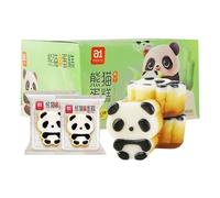Panda-Shaped Pudding Cake, Yogurt Pudding Bread, Individually Packaged, Chinese Snacks, Perfect for Nutritious and Healthy Breakfast (3 box)
