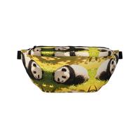 Panda Sleep Ball Running Waist Pack-No-Bounce Phone Holder for Gym, Waterproof Crossbody Bum Bag with Adjustable Strap