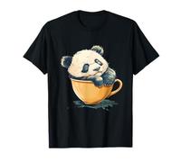 Panda Sleeping Cup Artwork Sleep Panda Bear Sleeping Animal T-Shirt