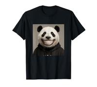 Panda Smile Human Teeth Funny T-Shirt