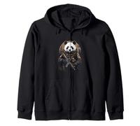 Panda Soldier Zip Hoodie
