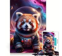 Panda Space Explorer 1000 Piece Jigsaw Puzzles for Adults Jigsaw Logic Sense Toy Leisure Fun Smooth Edge Heartfelt Gift (38x26cm)