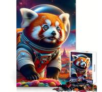 Panda Space Explorer 1000 Piece Jigsaw Puzzles for Adults Teenagers Mind Puzzle Stress Free Art Assembly Thoughtful Gift (38x26cm)